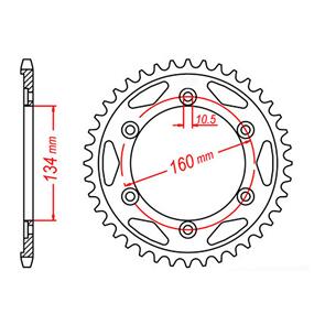 MTX SPKT REAR OE STEEL 1306 44T #530