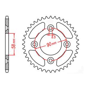 MTX SPKT R HONDA CRF50 STEEL (RKSB213035)