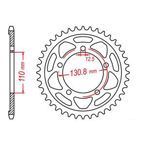 MTX SPKT REAR OE STEEL 7 44T #525