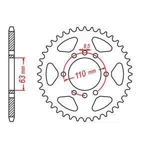 MTX SPKT REAR OE STEEL 890 44T #520