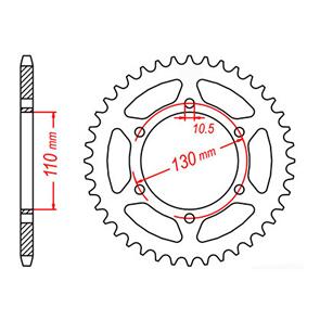 MTX SPKT REAR OE STEEL 486 38T #520