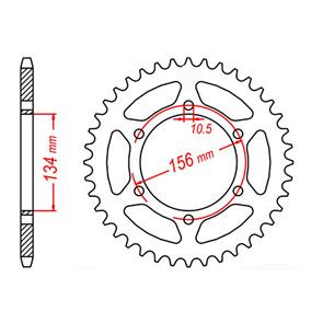 MTX SPKT REAR OE STEEL 472 41T #520