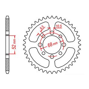 MTX SPKT REAR OE STEEL 802 34T #428