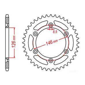 MTX SPKT REAR OE STEEL 808 39T #520