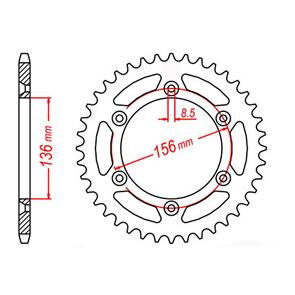 MTX SPKT REAR OE STEEL 822 41T #520