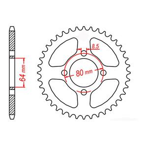 MTX SPKT REAR OE STEEL 834 31T #420