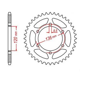 MTX SPKT REAR OE STEEL 846 41T #520