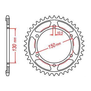 MTX SPKT REAR OE STEEL 866 46T #532