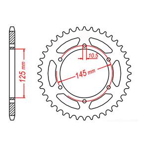 MTX SPKT REAR OE STEEL 855 45T #520