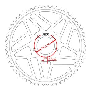 MTX SPKT REAR OE STEEL SUR-RON 58T #420