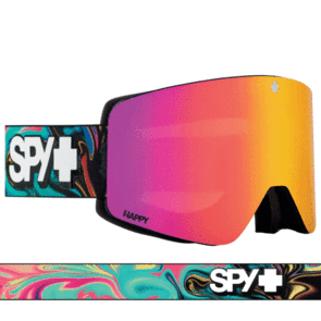 SPY OPTIC 22 - MARAUDER - PSYCHEDELIC HAPPY BRONZE WITH PINK SPECTRA MIRROR +