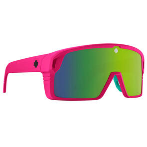 SPY OPTIC SUNGLASS MONOLITH - MATTE NEON PINK HAPPY BRONZE W/ LIGHT GREEN