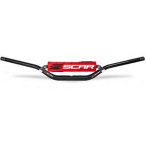 SCAR S2 7/8 H/BAR MEDIUM BAR BLK / PAD RED