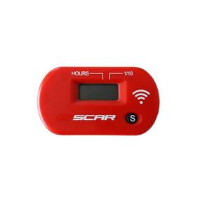 SCAR WIRELESS HOUR METER RED