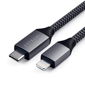 SATECHI USB-C TO LIGHTNING CHARGING CABLE 1.8 M (SPACE GREY)