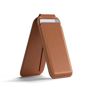 SATECHI MAGNETIC WALLET STAND FOR IPHONE (BROWN)
