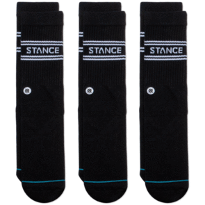 STANCE BASIC 3 PACK CREW BLACK