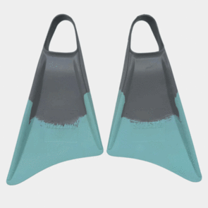 STEALTH BODY BOARDS S1 SUPER SOFT FINS GREY/GREEN