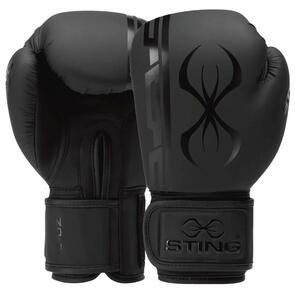 STING ARMAPLUS BOXING GLOVES BLACK/BLACK 16OZ