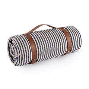 HYPER RIDE LARGE SAND/WATERPROOF PICNIC RUG MIDNIGHT STRIPE - 2M X 2M