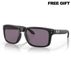 OAKLEY HOLBROOK XL SUNGLASSES MATTE BLACK W/ PRIZM GREY