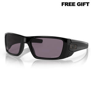 OAKLEY FUEL CELL SUNGLASSES POLISHED BLACK W/ PRIZM GREY OAKLEY