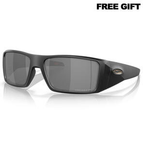 OAKLEY HELIOSTAT SUNGLASSES MATTE BLK W/ PRIZM GREY