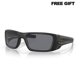 OAKLEY FUEL CELL SUNGLASSES MATTE BLACK W/ GREY POLARIZED OAKLEY