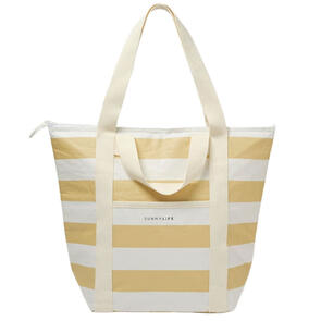 SUNNYLIFE LIGHT COOLER TOTE BUTTERNUT STRIPE