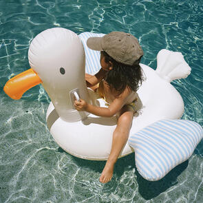 SUNNYLIFE KIDS RIDE-ON SID THE SEAGULL BLUE STRIPE