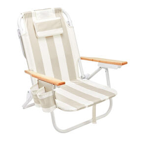 SUNNYLIFE 2026 DELUXE BEACH CHAIR OYSTER STRIPE