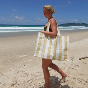 SUNNYLIFE CARRYALL BEACH BAG BUTTERNUT