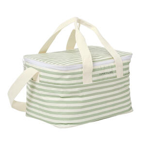 SUNNYLIFE LIGHT COOLER BAG SEA SAGE STRIPE