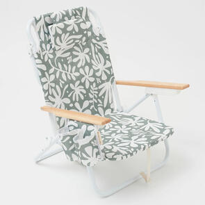 SUNNYLIFE LUXE BEACH CHAIR THE VACAY OLIVE