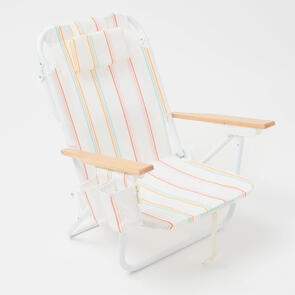 SUNNYLIFE LUXE BEACH CHAIR RIO SUN MULTI STRIPE