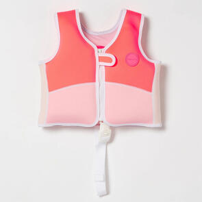 SUNNYLIFE MELODY THE MERMAID SWIM VEST NEON STRAWBERRY