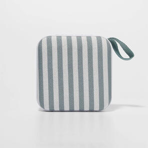 SUNNYLIFE PORTABLE TRAVEL SPEAKER THE VACAY OLIVE STRIPE