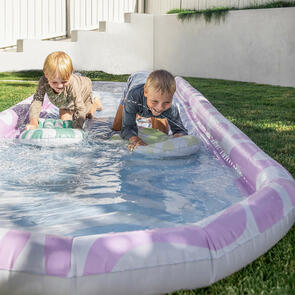 SUNNYLIFE SLIP, SLIDE AND BODY BOARD SET POOLSIDE SORBET WAVE