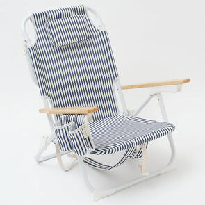 SUNNYLIFE THE RESORT LUXE BEACH CHAIR COASTAL BLUE