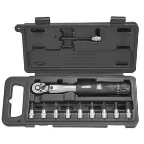 SUPER-B TORQUE WRENCH 1/4" DRIVE WITH BIT SOCKETS