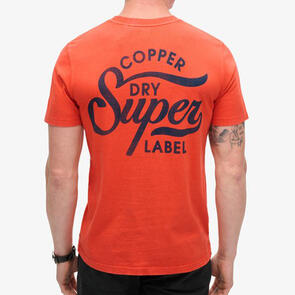 SUPERDRY COPPER LABEL GRAPHIC TEE BOLD ORANGE