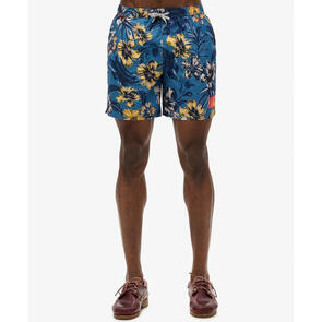 SUPERDRY HAWAIIAN PRINT 17 SWIM SHORT TROPICAL BLUES