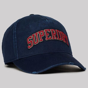 SUPERDRY VARSITY LOGO TRUCKER CAP DEEP NAVY