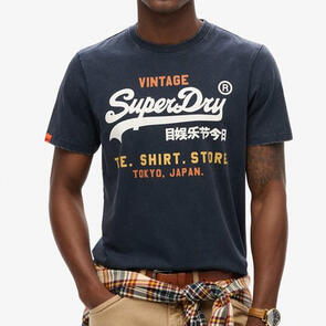 SUPERDRY VINTAGE LOGO CALI RELAXED TEE NAUTICAL NAVY