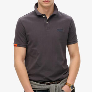 SUPERDRY VINT DESTROY POLO DESTROY GRAPHIC BLACK