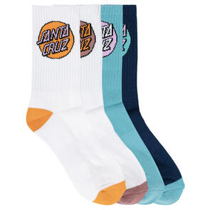 SANTA CRUZ OTHER DOT SOCK WHITE-JADE-DRK BLUE