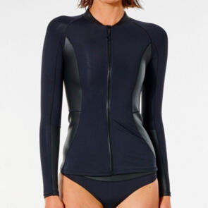 RIP CURL WETSUITS MIRAGE ULTIMATE ZT LONG SLEEVE TOP BLACK