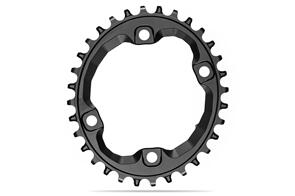 ABSOLUTE BLACK OVAL PREMIUM SHIMANO XT M8000/MT700 ASYMMETRICAL NW CHAINRING FOR HG+ 12SPD BLACK