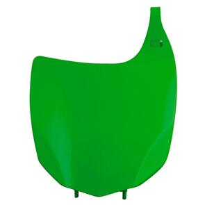 RTECH NUMBER PLATE FRONT RTECH KAWASAKI KX250F KX450F 09-12 GREEN