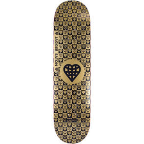 THE HEART SUPPLY DECK JAGGER EATON TRINITY RESIN 7 FOIL GOLD/BLUE 8.25